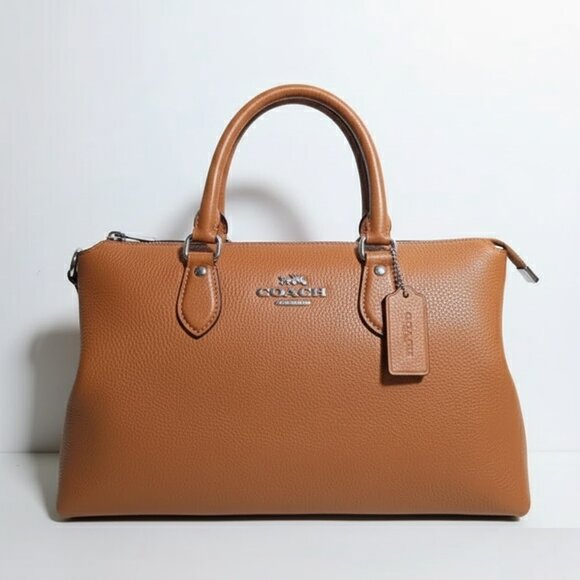 Coach Georgia Satchel Bag Light Saddle CBM11 - Picture 5 of 9